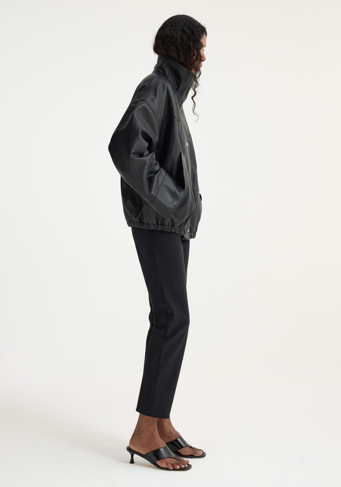 Reinvented leather jacket | black