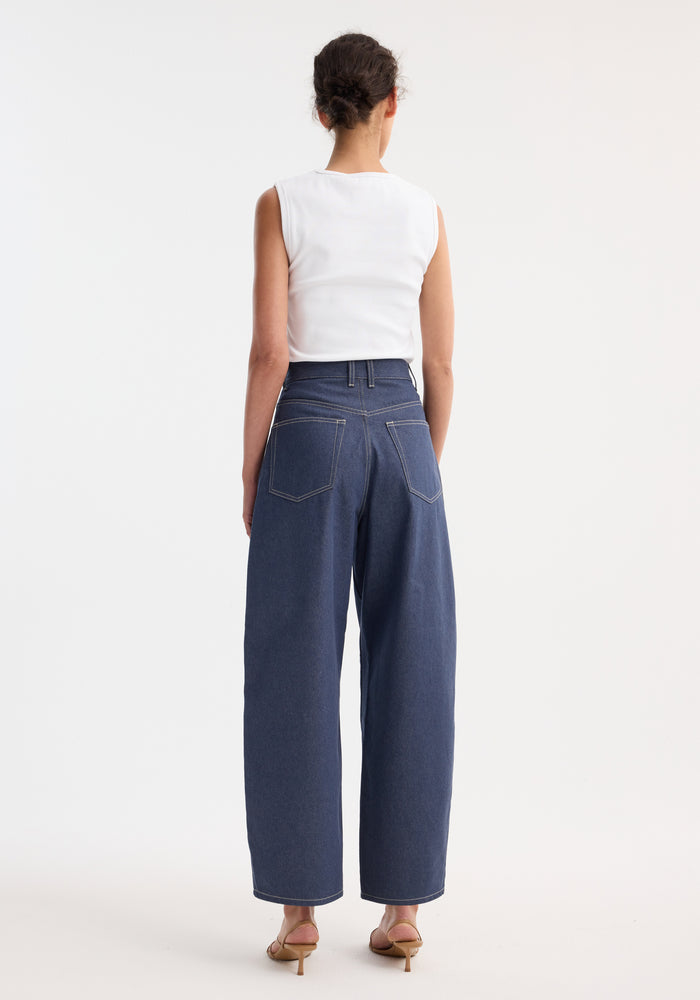 Barrel leg raw denim | raw denim