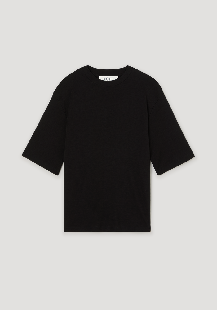 Oversized merino t-shirt | black