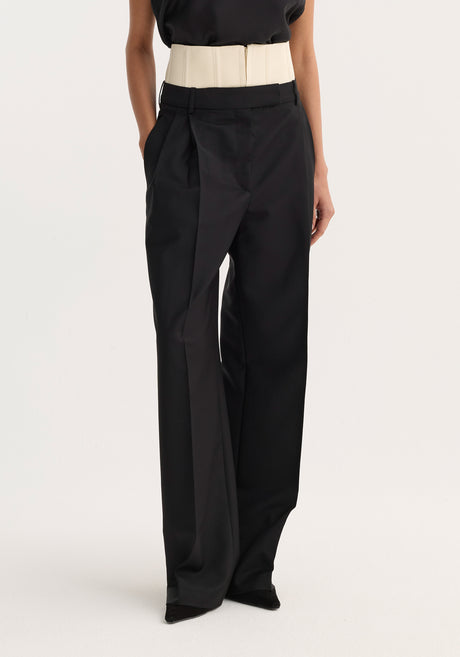 Corset trousers | black