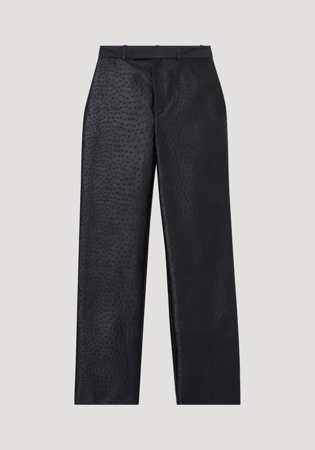 Ostrich Satin Trousers | black
