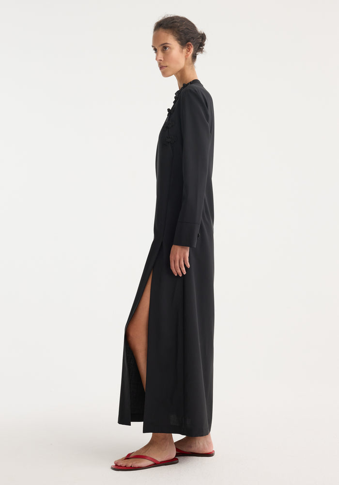 Pankou closure dress | black