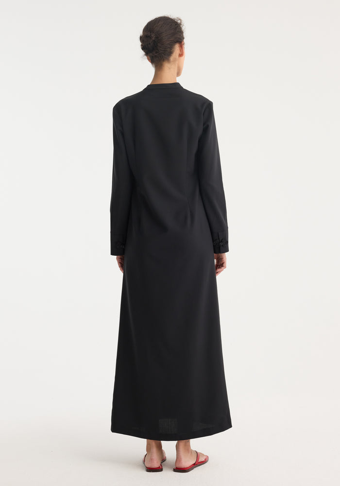 Pankou closure dress | black