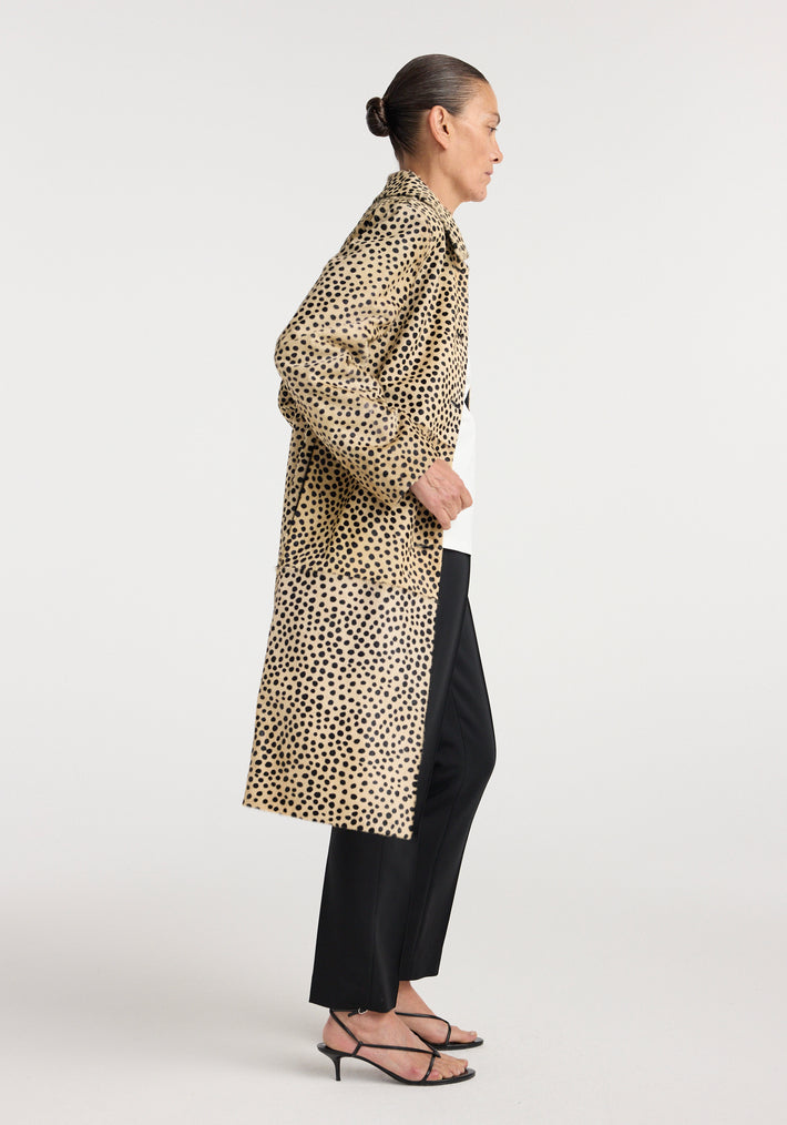Pony hair coat | cheetah