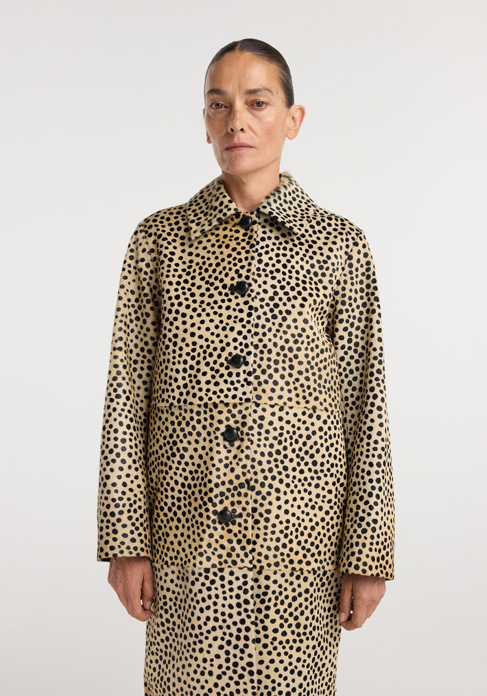 Pony hair coat | cheetah