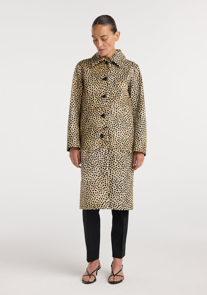 Pony hair coat | cheetah