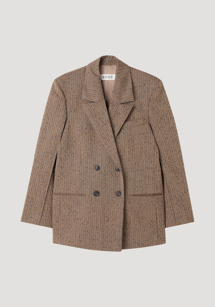 Double breasted blazer | herringbone