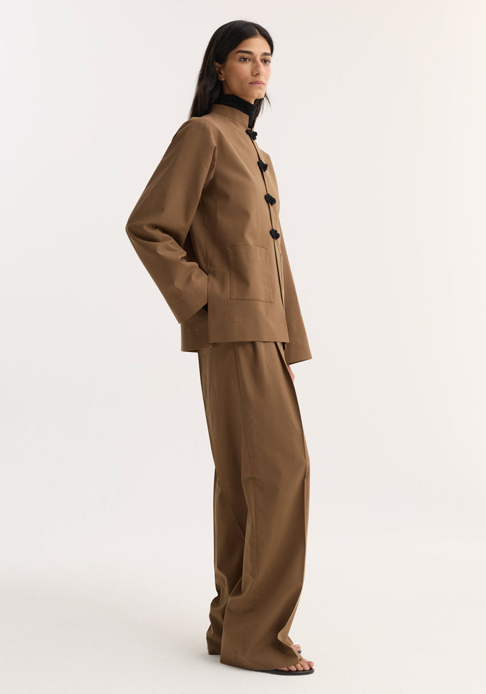 Pankou closure jacket | mocha