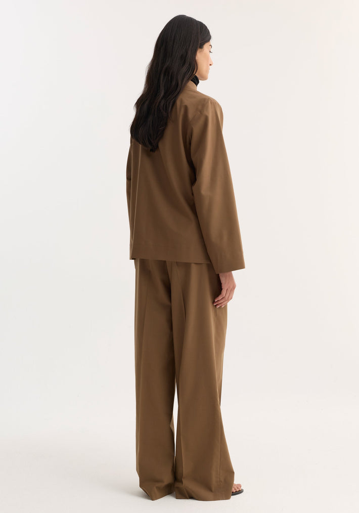Pankou closure jacket | mocha