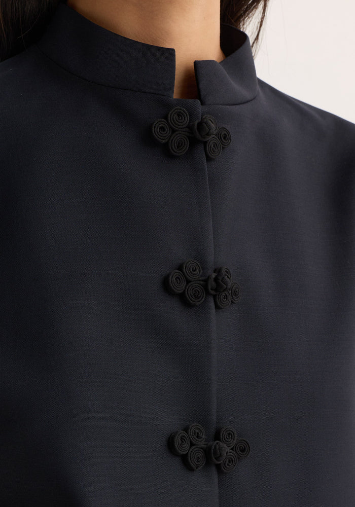 Pankou closure jacket | navy