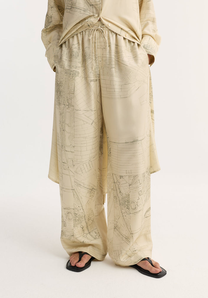 Wide leg silk trousers | Amsterdam