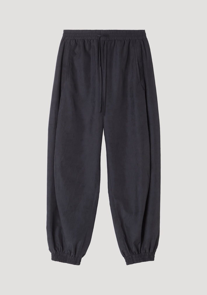 Balloon track pants | black