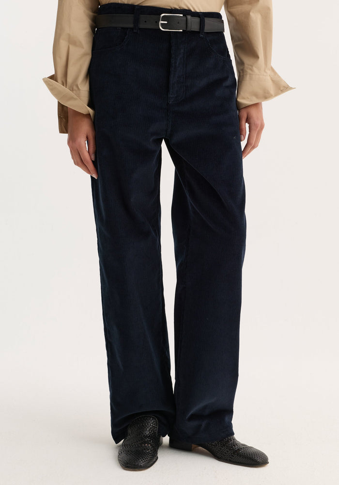 Relaxed corduroy trousers | night