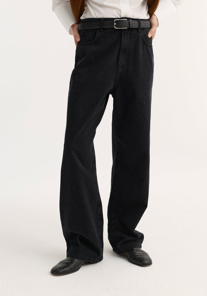 Baggy fit denim | black