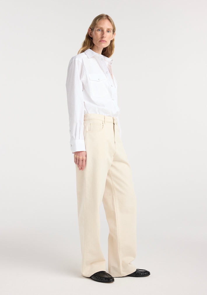 Bruun - Signature baggy denim | ecru