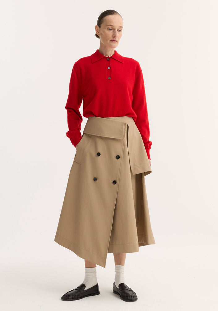 Deconstructed trench skirt | sand