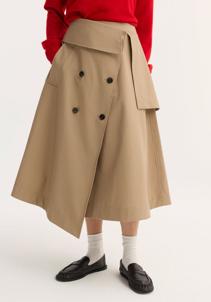 Deconstructed trench skirt | sand