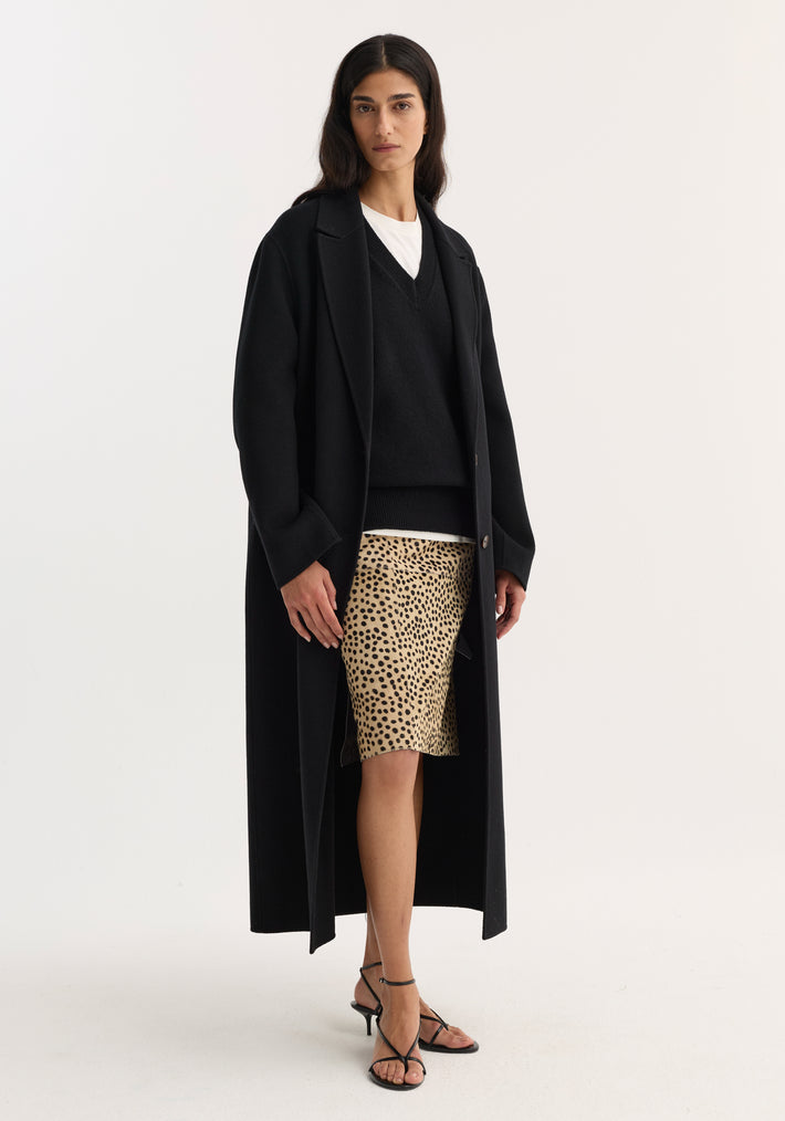 Pony hair pencil skirt | cheetah