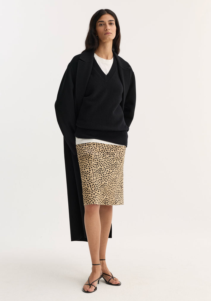 Pony Hair Pencil Skirt | cheetah