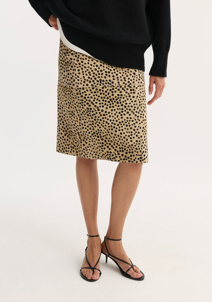 Pony hair pencil skirt | cheetah
