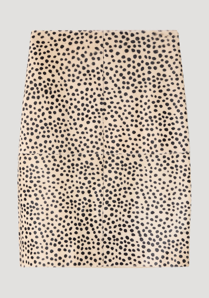 Pony hair pencil skirt | cheetah