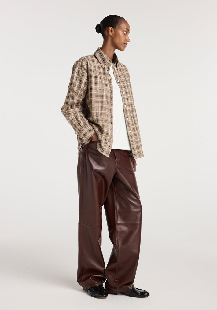 Oxford bouclé check shirt | boucle check