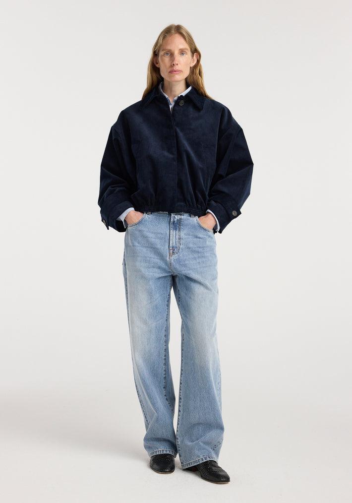 Corduroy blouson jacket | night
