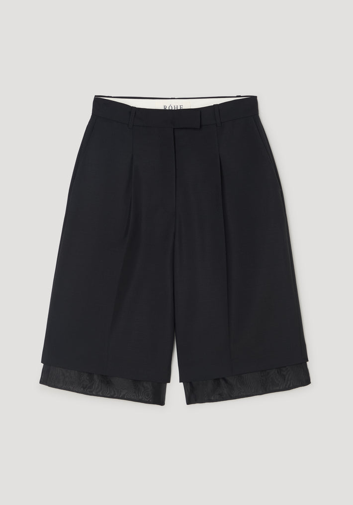 Organza lined shorts | black