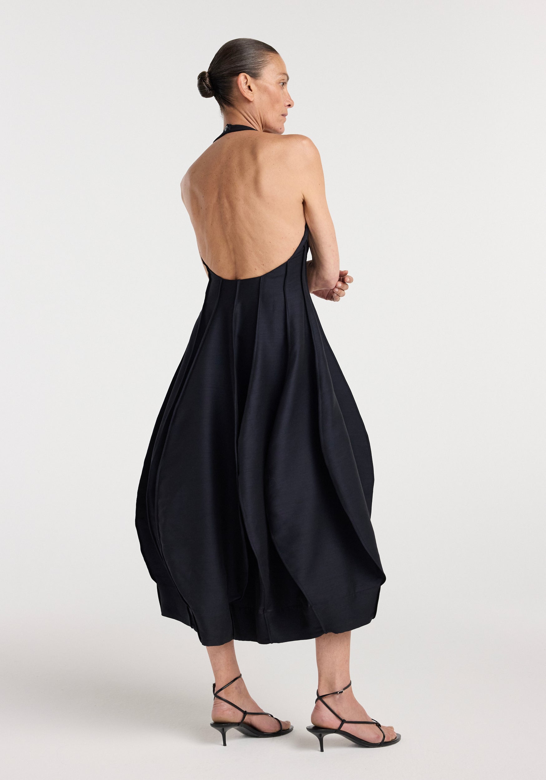 Open back tulip dress