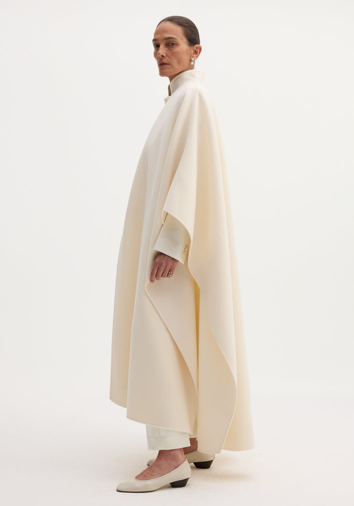Pankou closure poncho | off white