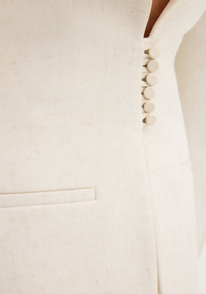 Reversed blazer | winter white