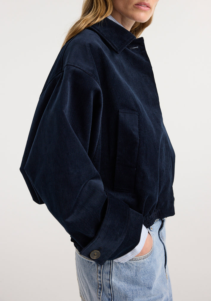 Corduroy blouson jacket | night
