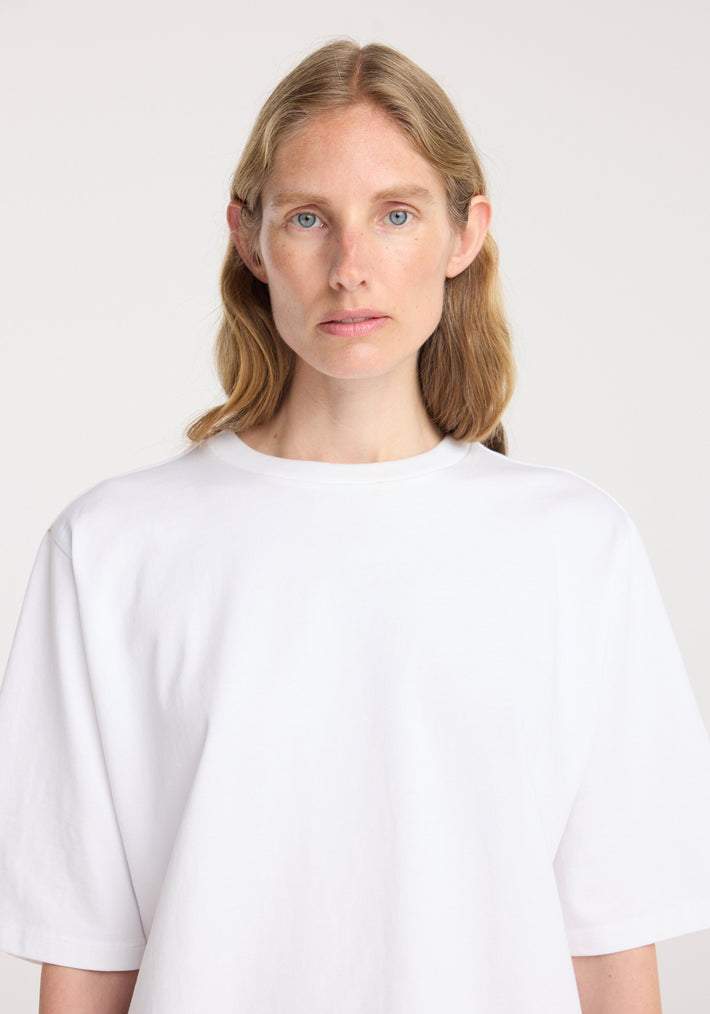 Oversized cotton t-shirt | optic white