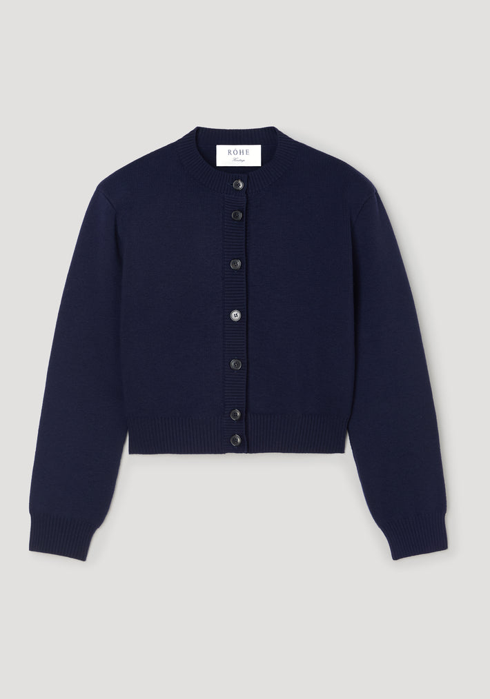 Statement shoulder cardigan | navy
