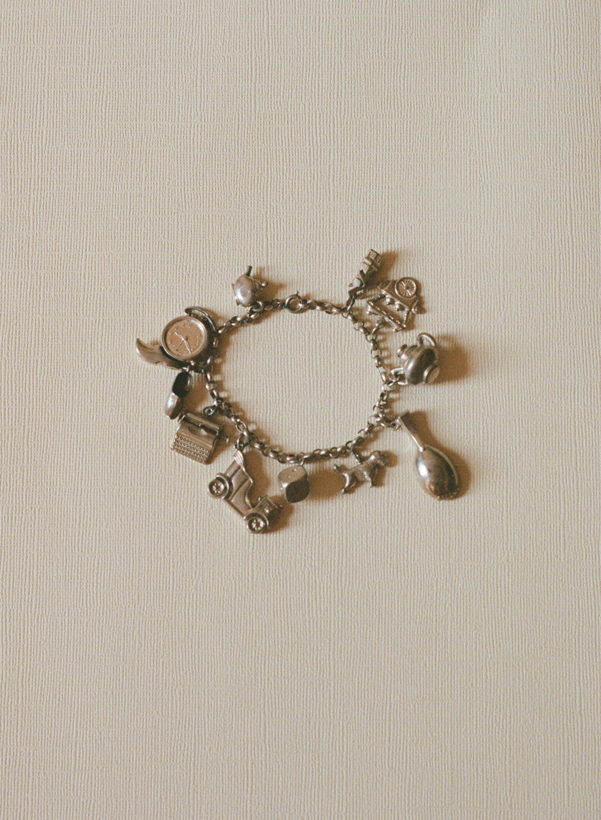Dutch Silver, miniatures charm bracelet | silver