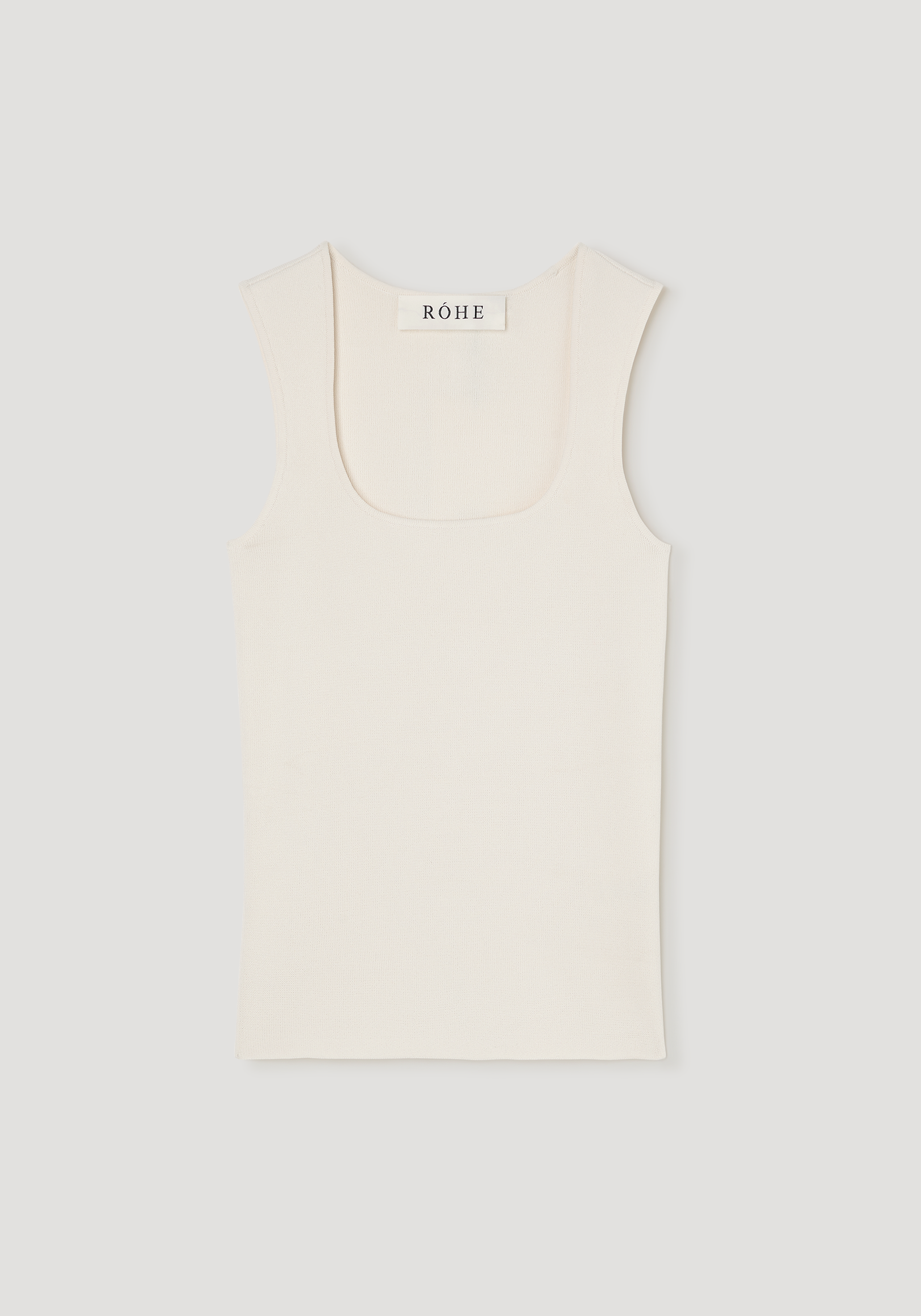 Bustier shaped knitted top | off white