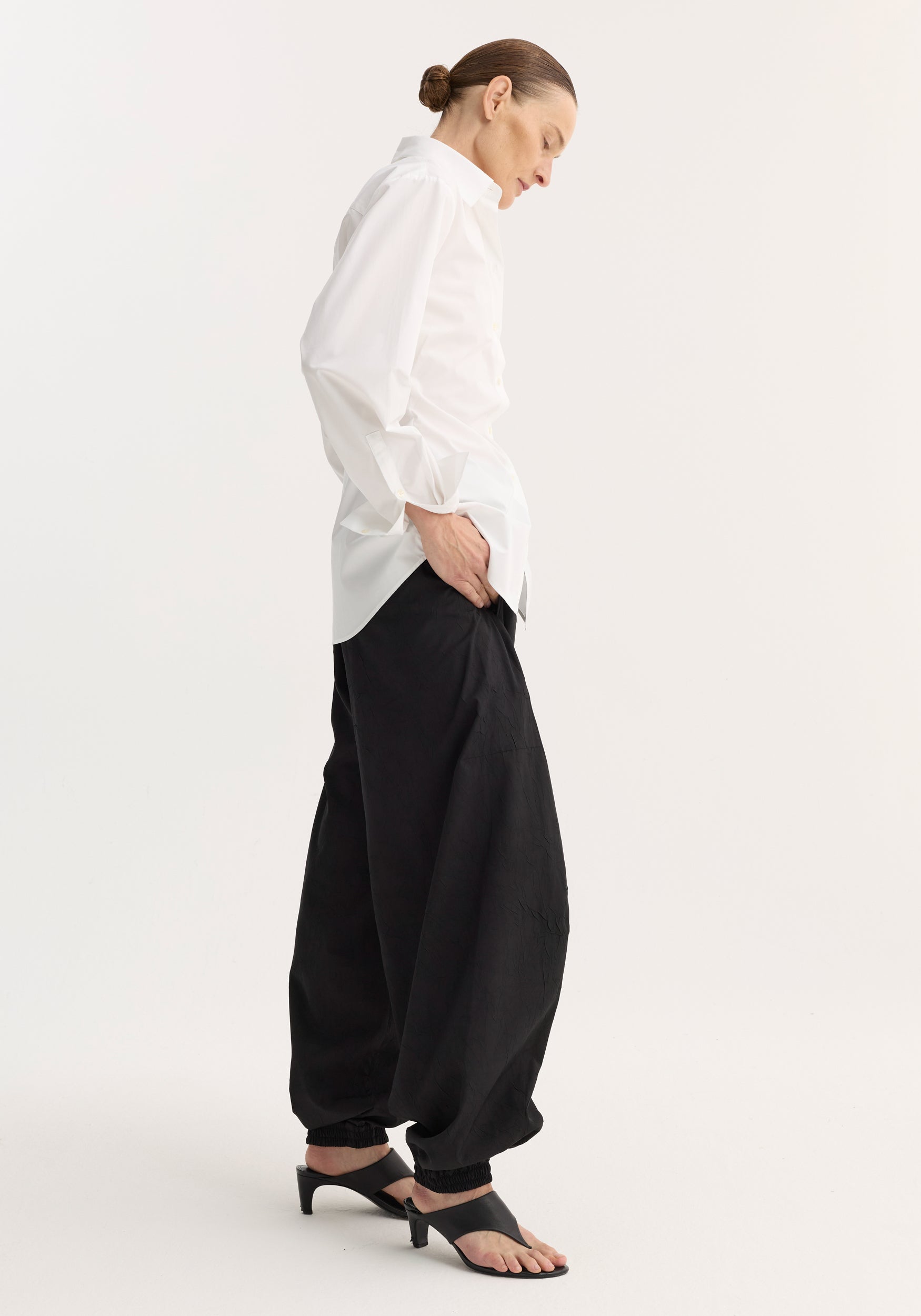 Poplin shaped shirt | optic white