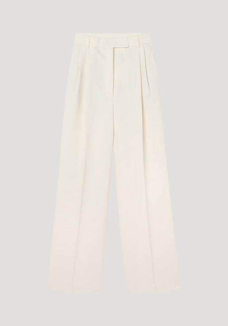 High-waist tailored trousers | off white