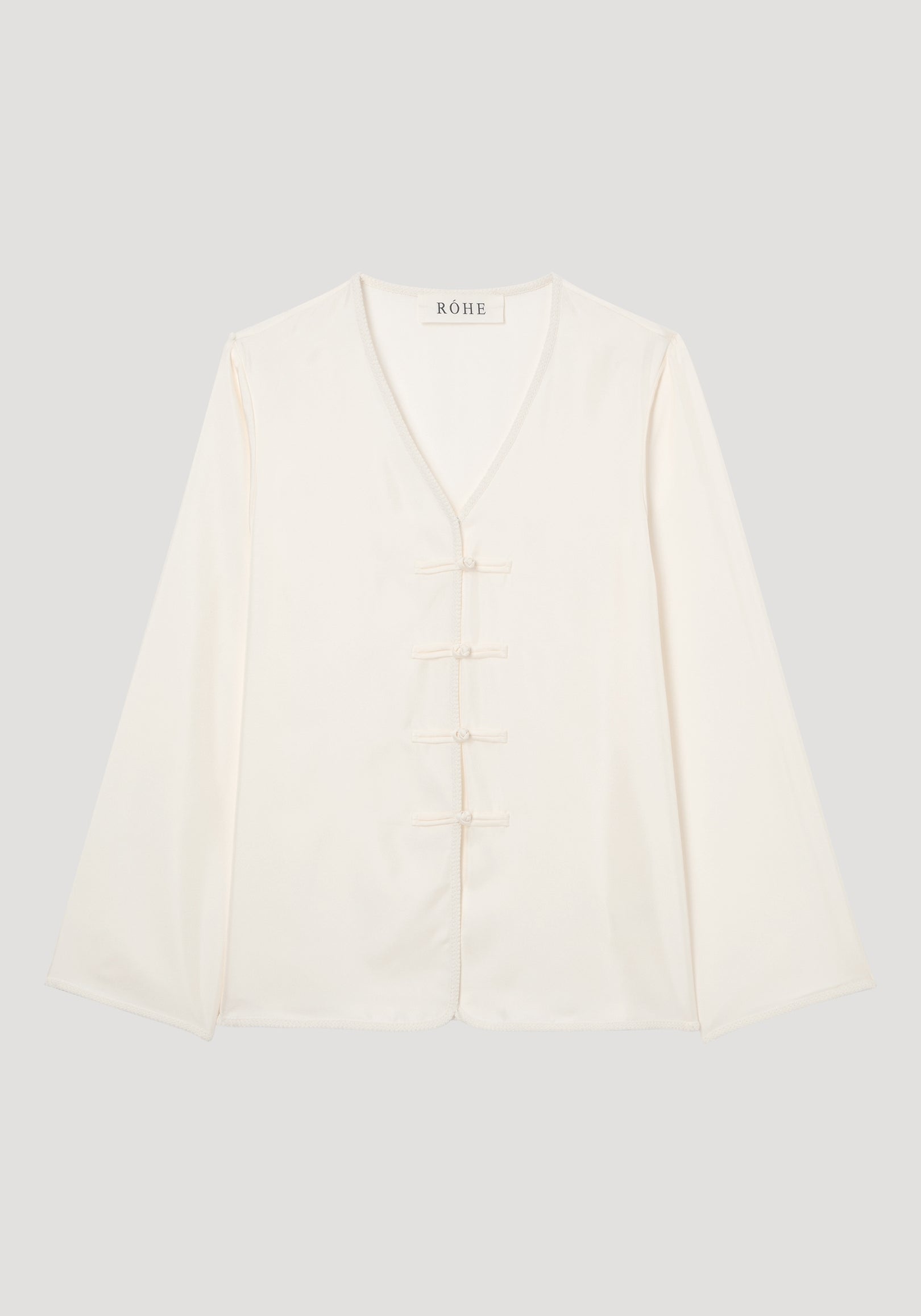 Pankou closure silk top | cream