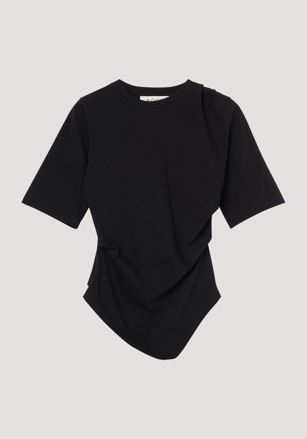Reinvented twisted t-shirt | black