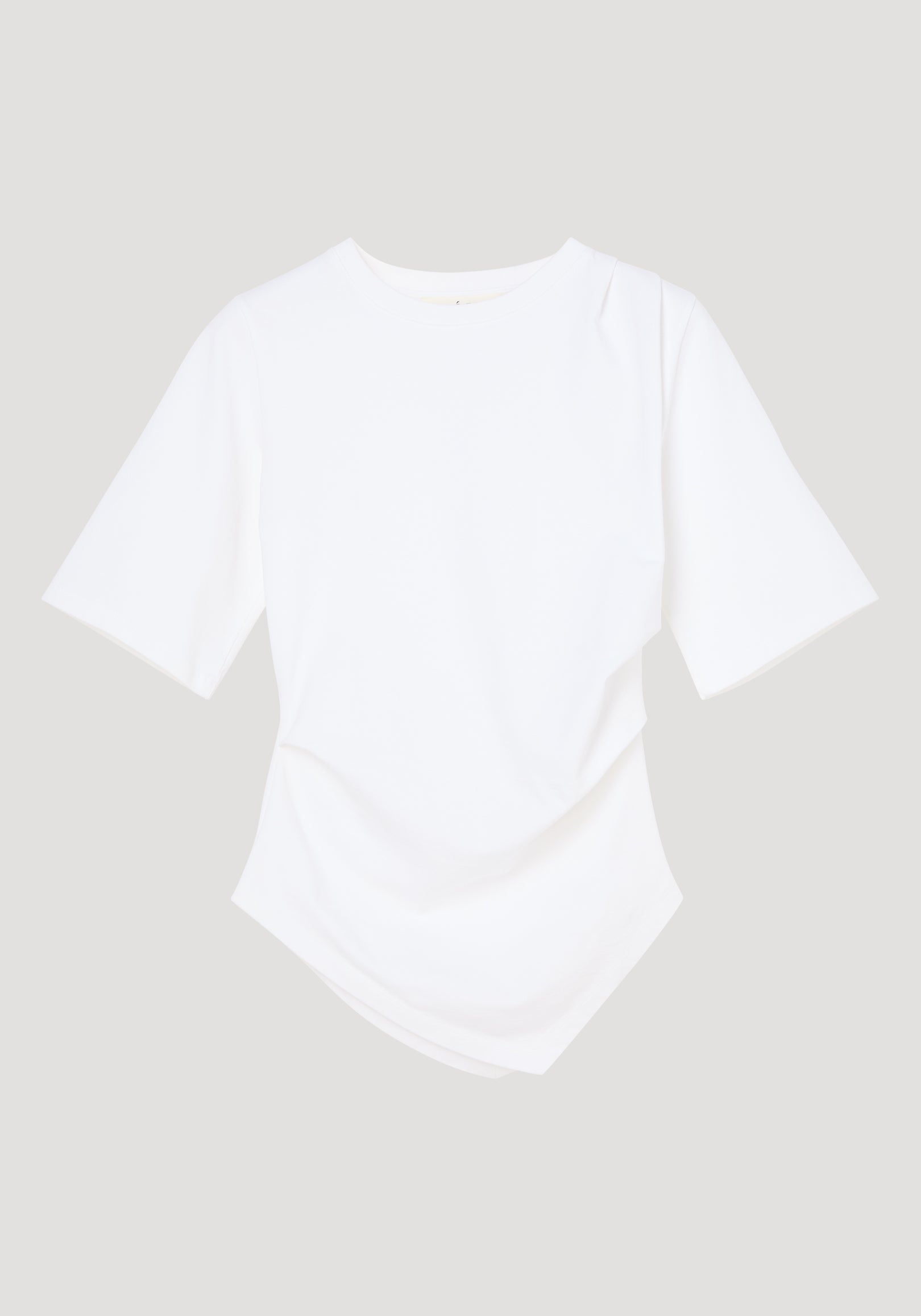 Reinvented twisted t-shirt | optic white