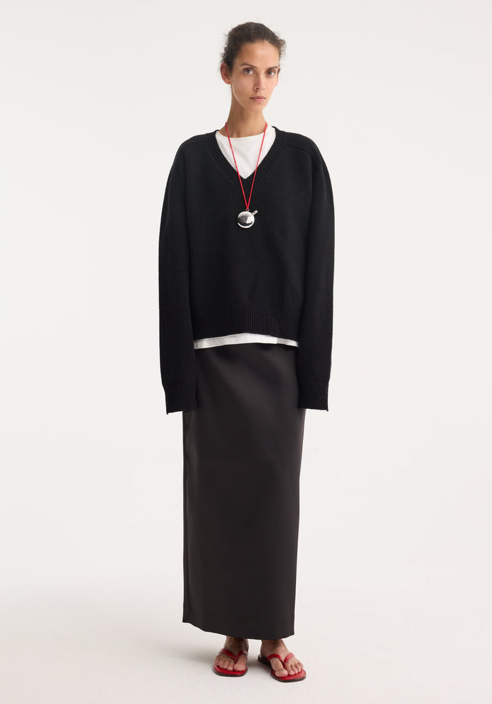 Sleeve wrap jumper | black