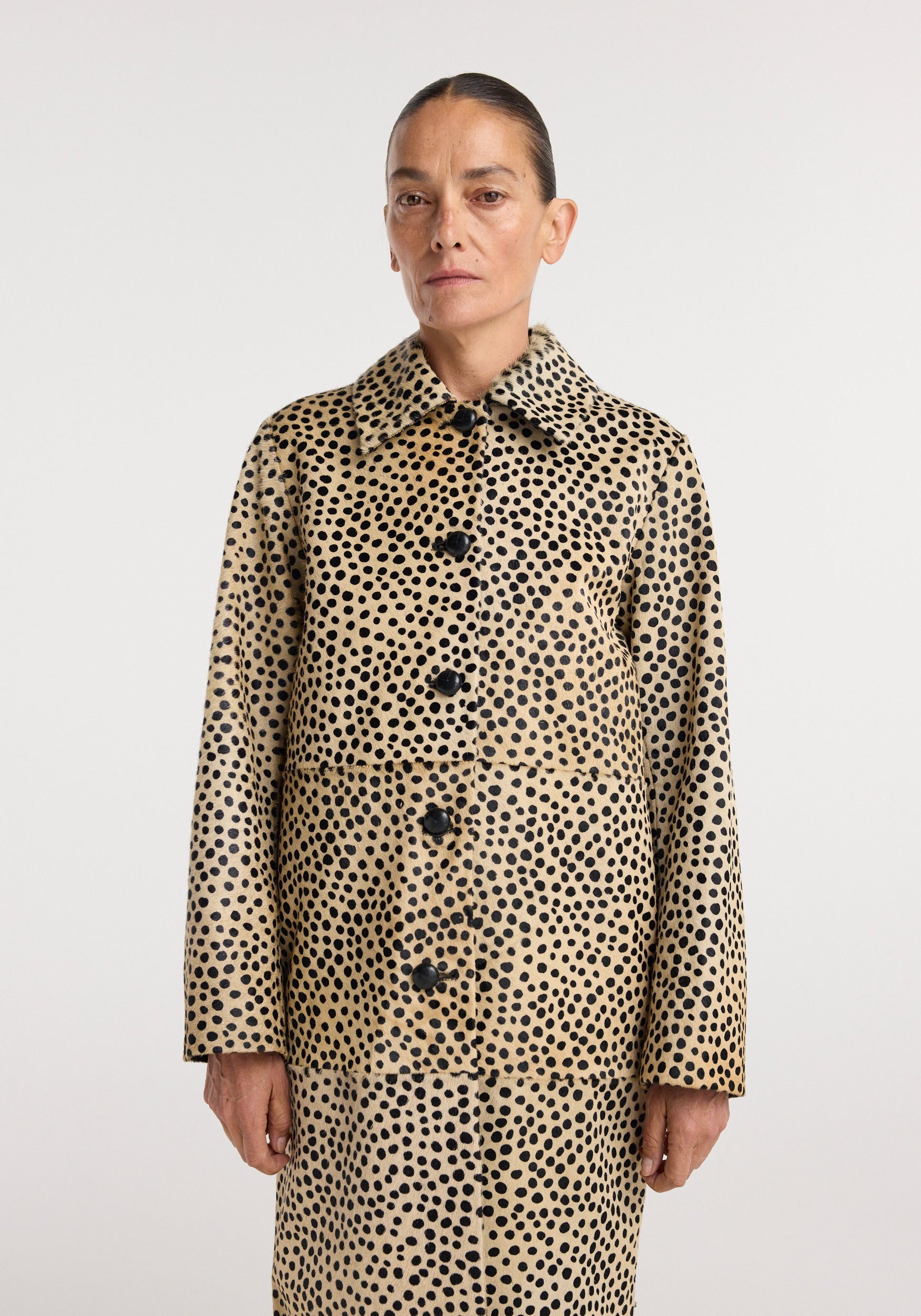 Pony hair coat | cheetah