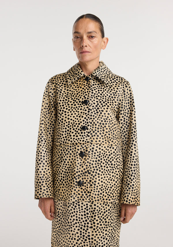 Pony hair coat | cheetah