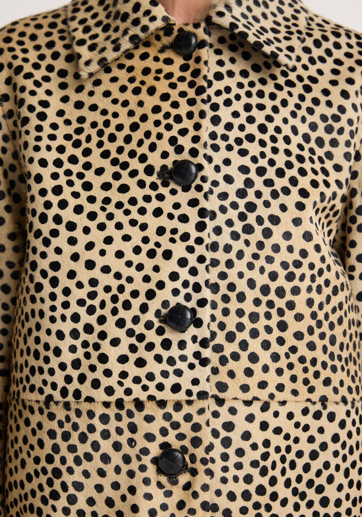 Pony hair coat | cheetah