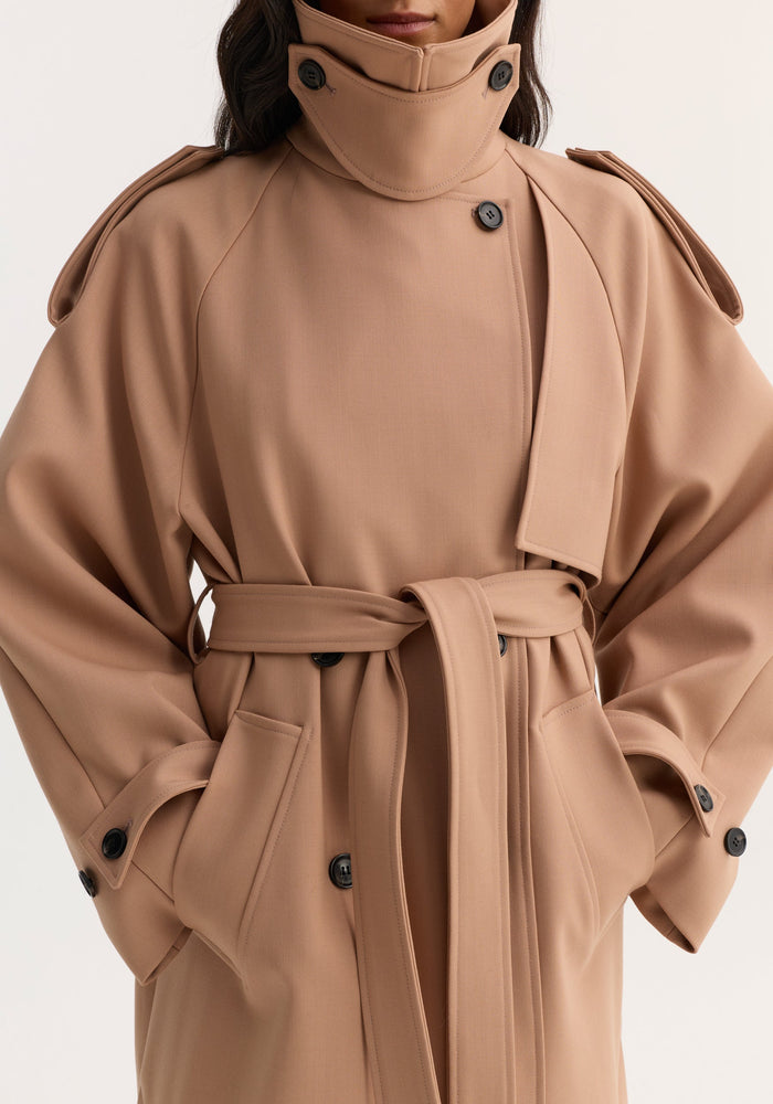 Oversized classic trench | powder