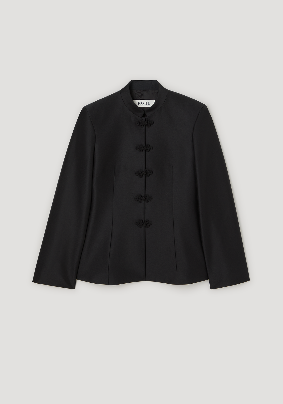 Sculptural pankou closure blazer | black