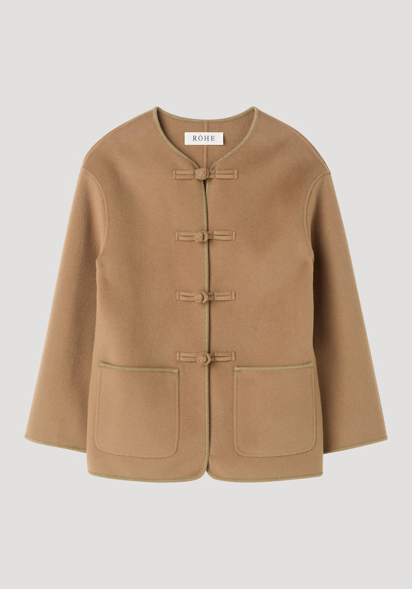 Double-faced wool pankou jacket | camel