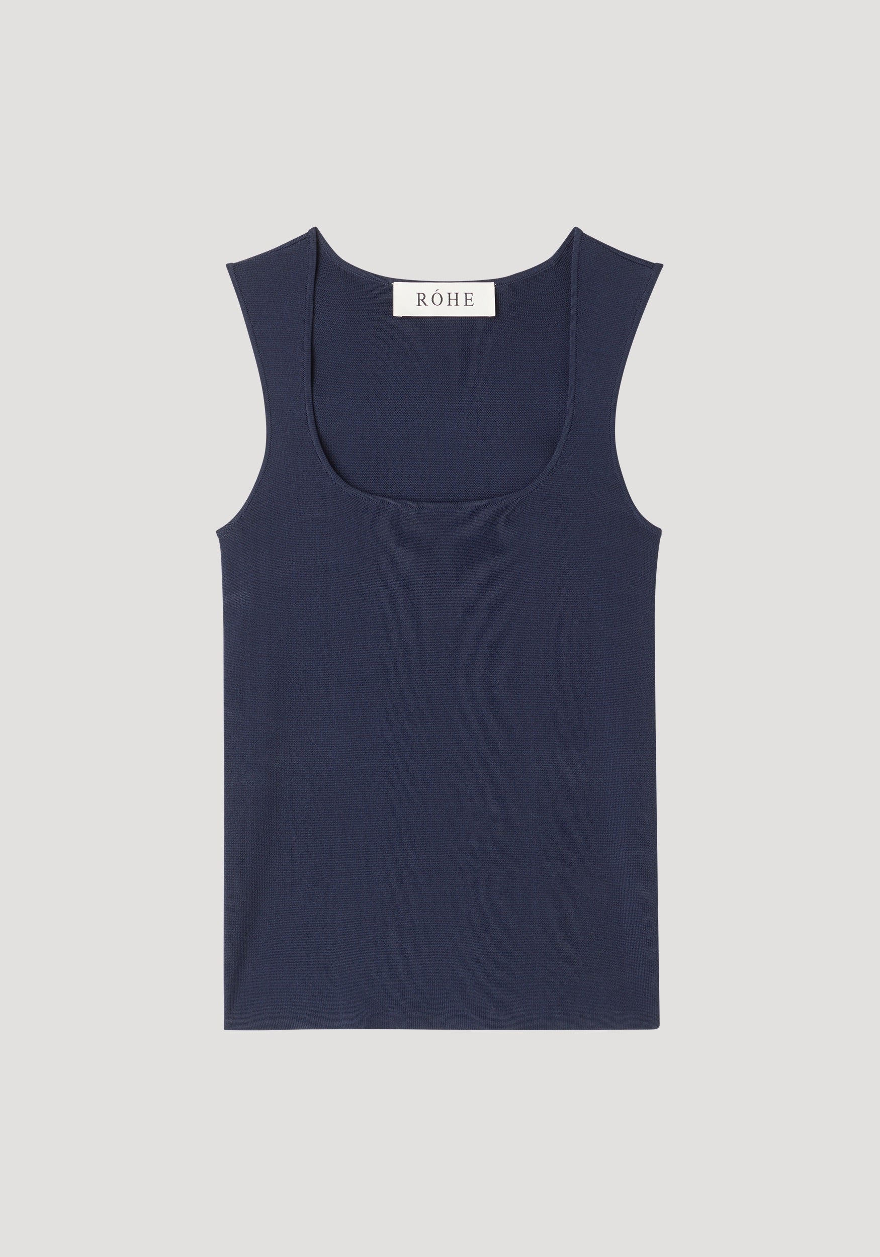 Bustier shaped knitted top | navy
