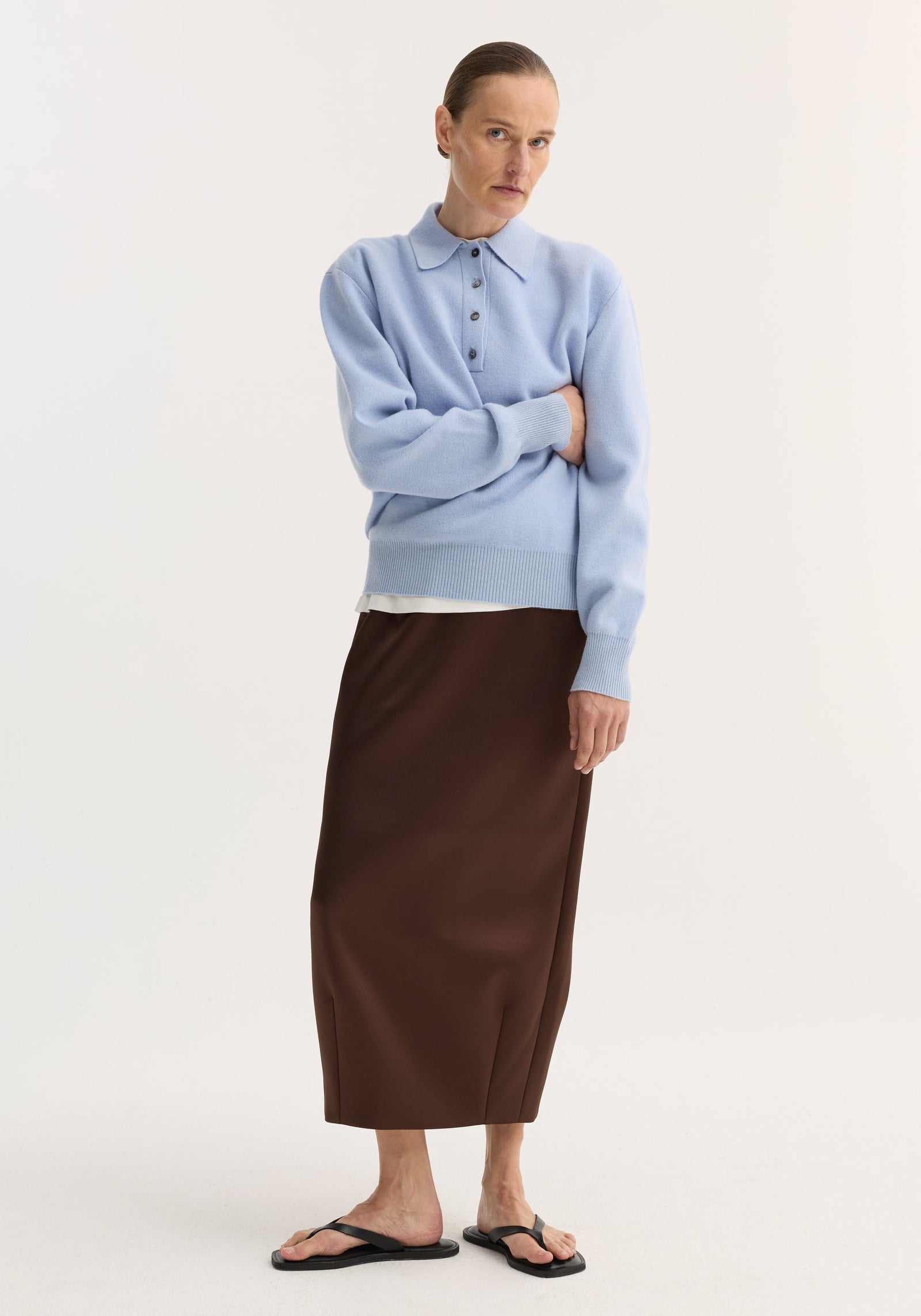 Compact knitted polo | foam